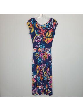 Tori Richard tropical beach midi dress